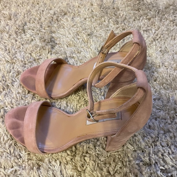 Steve Madden Block Heel Sandal in Pale Pink - Picture 3 of 6